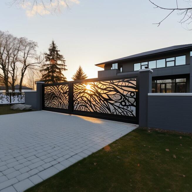 Panele-przęsła CNC - Ogrodzenie metalowe - Balustrada balkon