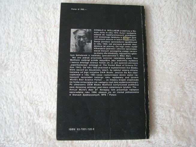 Don Wollheim proponuje 1985 Najlepsze opowiadania SF r 1984