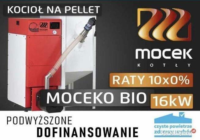 Kocioł na pellet, Mocek 16kW, piec na dotacje 5 klasa