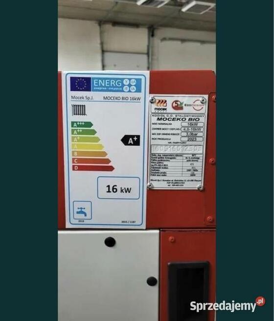 Kocioł na pellet, Mocek 16kW, piec na dotacje 5 klasa