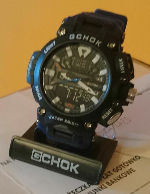 G-chok WR 5 Bar analogowo cyfrowy podświetlany 3rodzaje