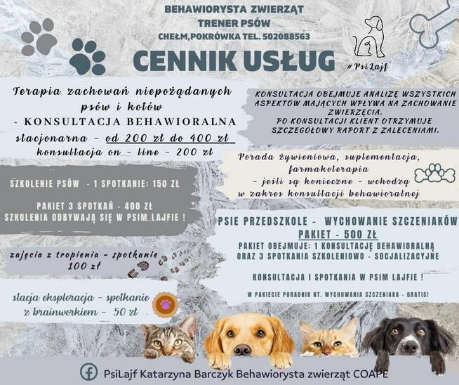 Behawiorysta psów i kotów COAPE - Chełm i okolice