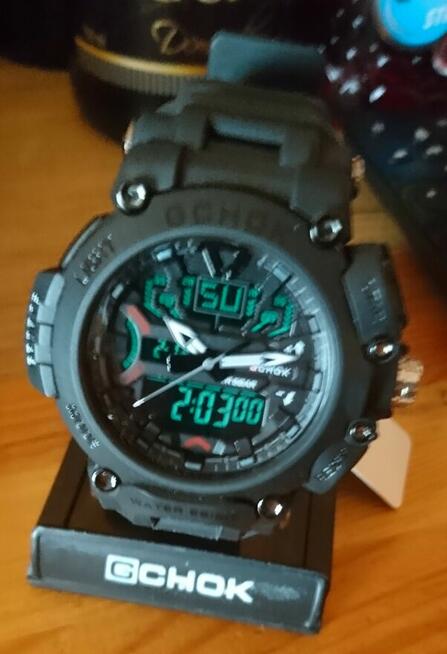 G-chok WR 5 Bar analogowo cyfrowy podświetlany 3rodzaje