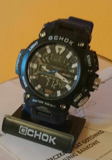 G-chok WR 5 Bar analogowo cyfrowy podświetlany 3rodzaje