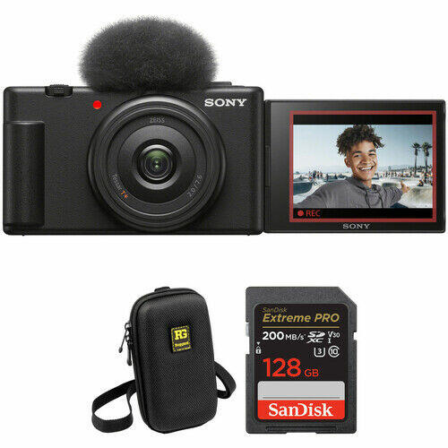 Sony ZV-1F Vlogging Camera with Accessory Kit (Black)