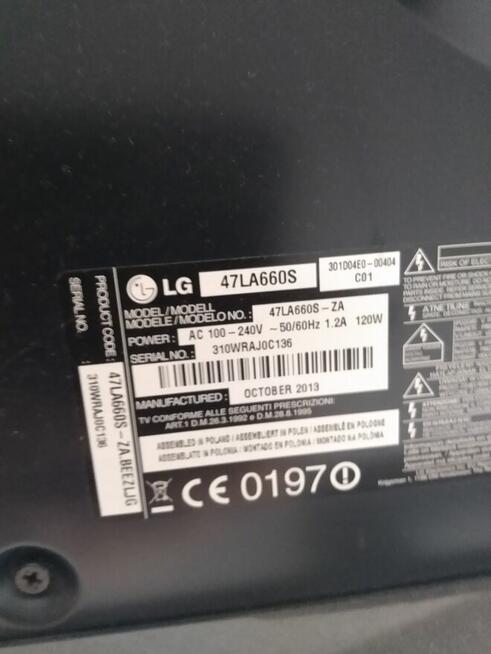 Tv lg 47