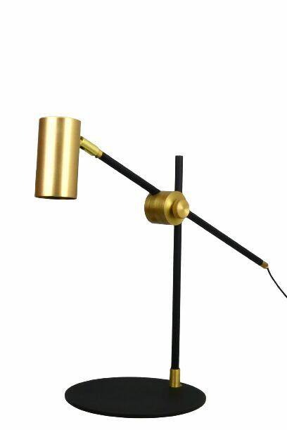Lampa biurkowa GYLLENE złoty czarny metal nowoczesny