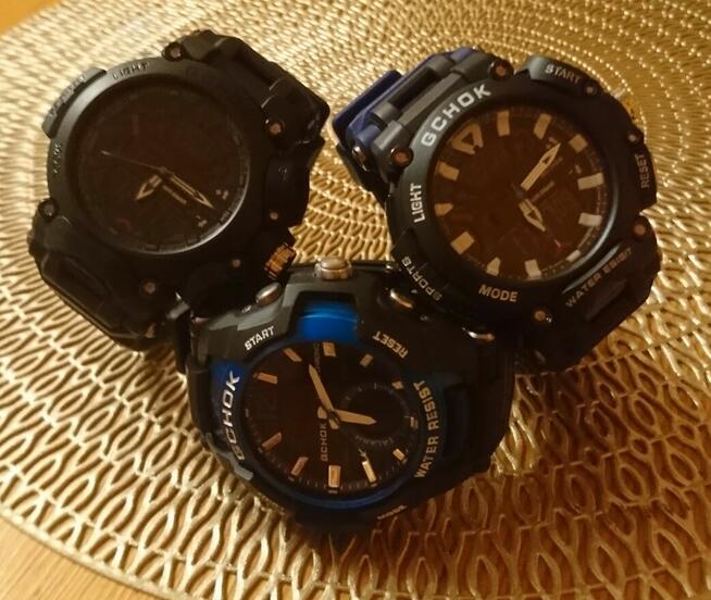 G-chok WR 5 Bar analogowo cyfrowy podświetlany 3rodzaje