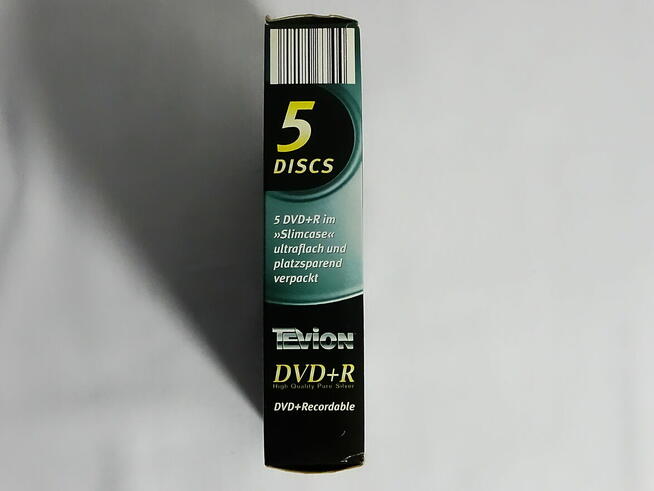 Płyty DVD+R TEVION 4,7 GB + twarde okładki 5-cio Pack