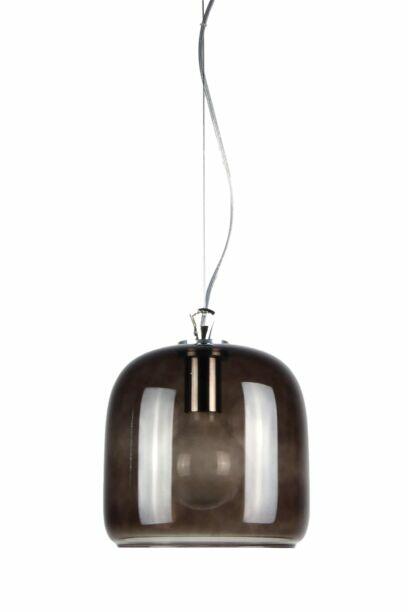 Szklana lampa wisząca walec na lince ROLLSBO