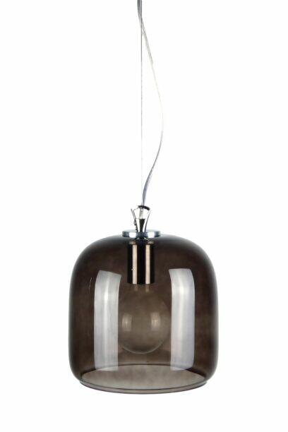 Szklana lampa wisząca walec na lince ROLLSBO