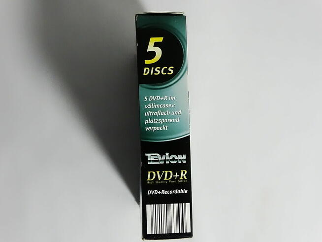 Płyty DVD+R TEVION 4,7 GB + twarde okładki 5-cio Pack