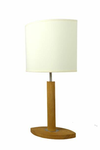 Lampa biurkowa MELLBY skandynawski abażur ecru