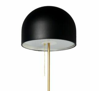 Lampa podłogowa GUSTAVS złoty czarny nowoczesny glamour