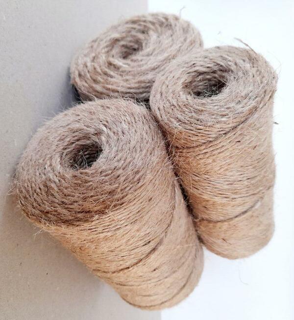 Sznurek do wiązania pomidorów jutowy 1000x2 TEX , 200m.