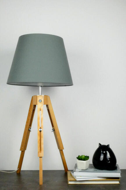 Lampa biurkowa JUNGATORP skandynawski drewno regulowany