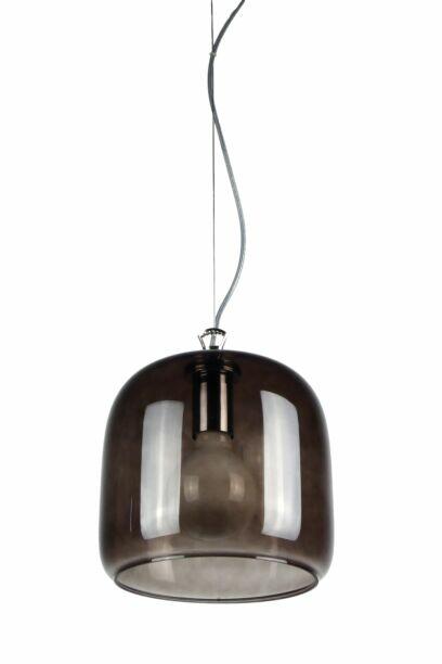 Szklana lampa wisząca walec na lince ROLLSBO