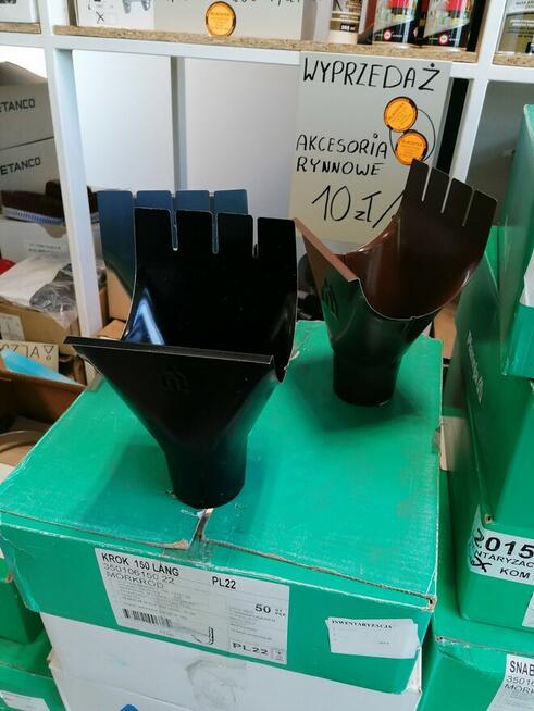 Rynny, rury metalowe - wyprzedaż -akcesoria (mix kolorów)