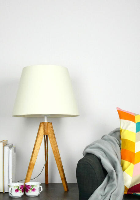 Lampa biurkowa BUNGENAS skandynawski drewno buk