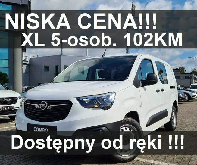 Opel Combo XL 5-osob. Cargo Załogowy 102KM Czujniki park. Niska cena 1240 zł
