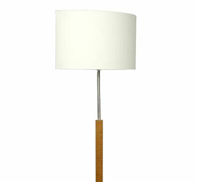 Lampa podłogowa MELLBY skandynawski abażur ecru