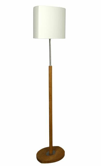 Lampa podłogowa MELLBY skandynawski abażur ecru