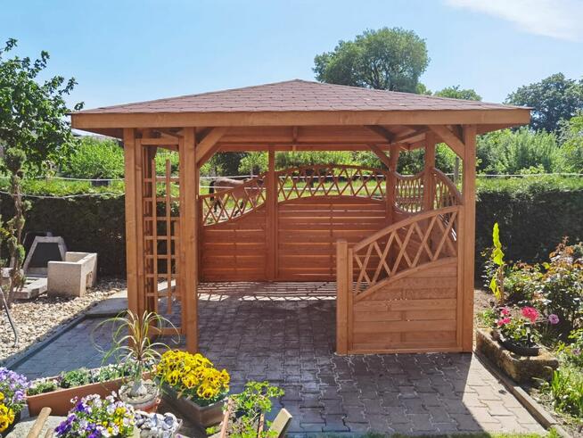 Altana ogrodowa KRATKA FALA nowa