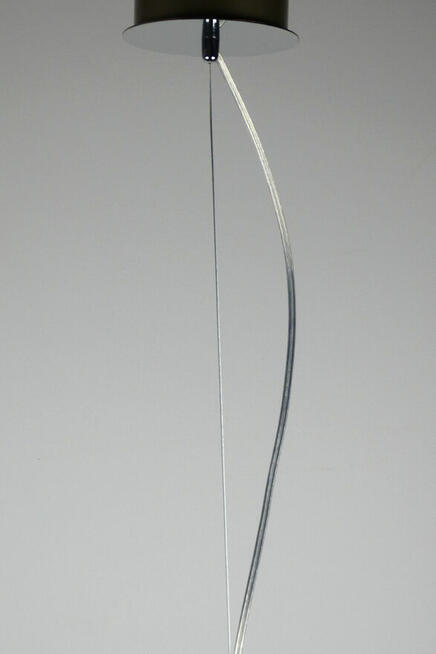 Szklana lampa wisząca walec na lince ROLLSBO