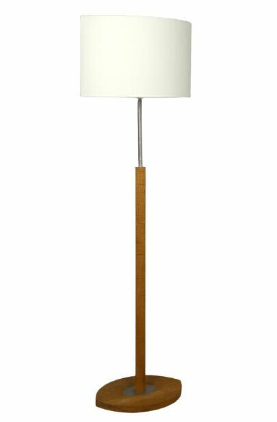 Lampa podłogowa MELLBY skandynawski abażur ecru