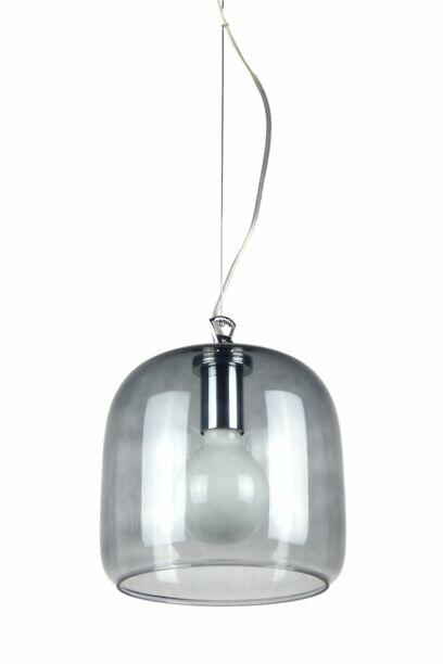 Szklana lampa wisząca walec na lince ROLLSBO