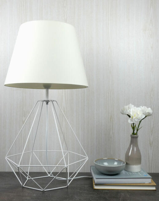 Lampa biurkowa INDAL industrialny podstawa czarna lub biała