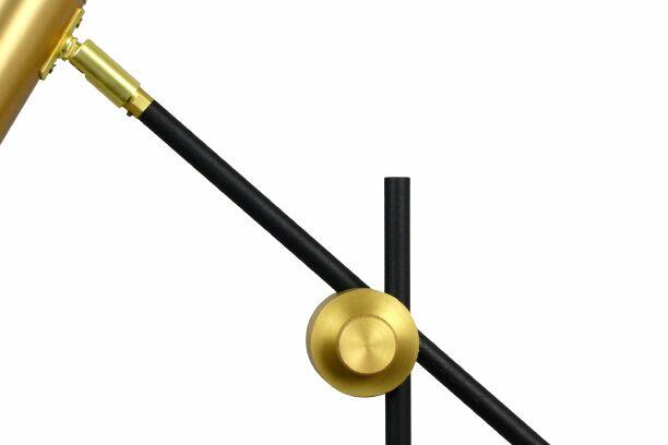Lampa biurkowa GYLLENE złoty czarny metal nowoczesny