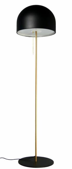 Lampa podłogowa GUSTAVS złoty czarny nowoczesny glamour