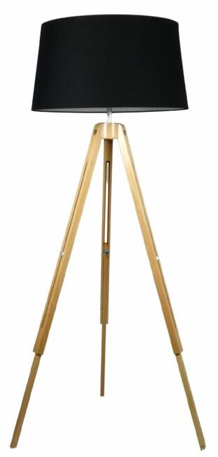 Lampa podłogowa JUNGATORP skandynawski drewno regulowany