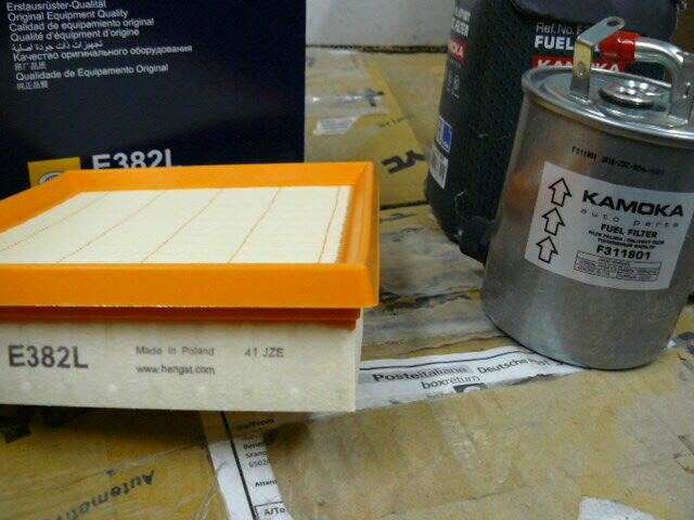 Mercedes W 168 filtry paliwa i kabinowy