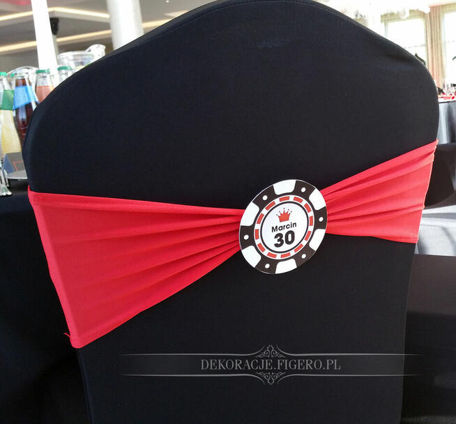 Dekoracje imprezowe urodzinowe w stylu Casino