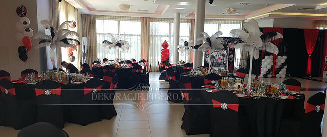 Dekoracje imprezowe urodzinowe w stylu Casino