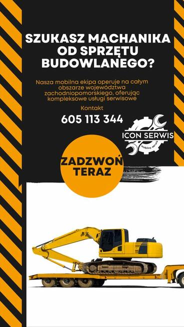 Serwis i naprawa maszyn budowlanych Szczecin - Koparki
