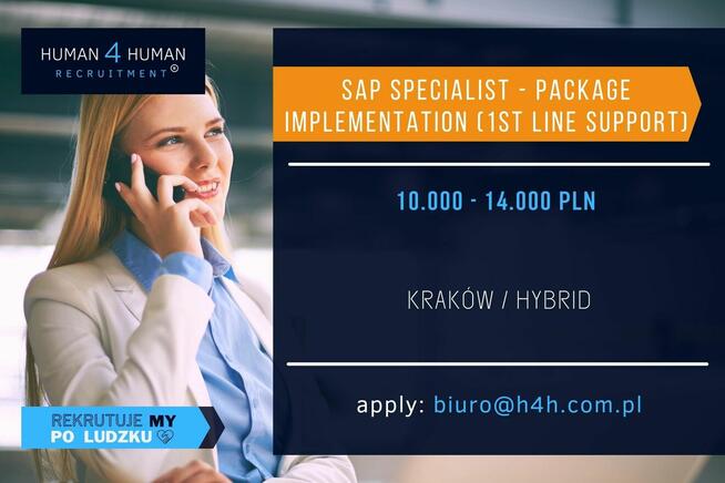 SAP Specialist - Package Implementation (1st line support)