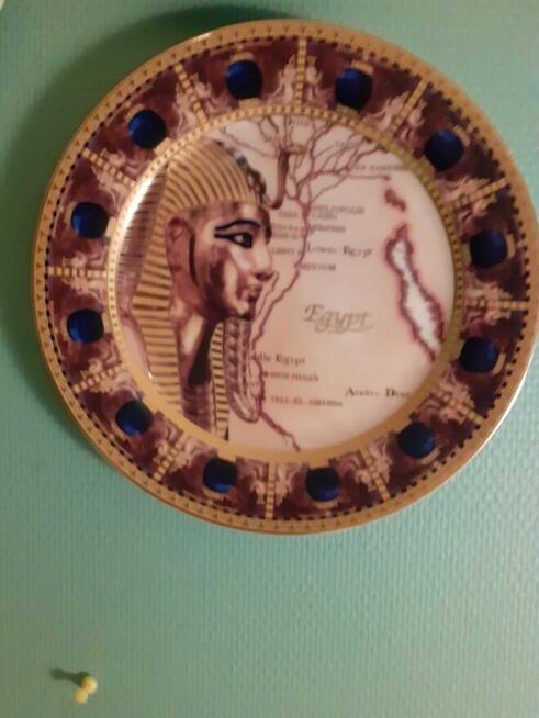 Talerz dekoracyjny, ozdobny Egipt Faraon