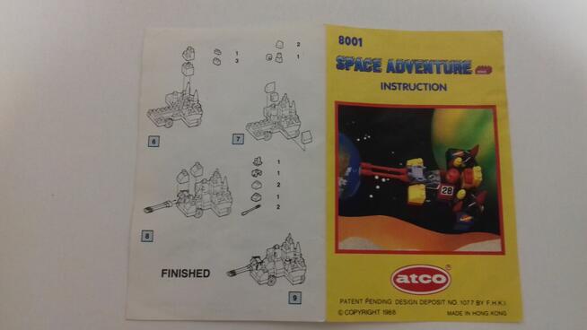Klocki Atco Space Adventure–8001, do sprzedania