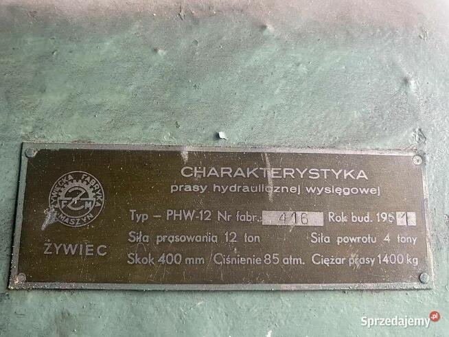 Prasa do hartowania L - 2000 mm