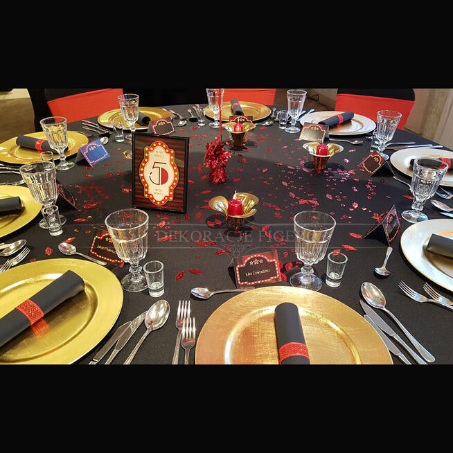 Dekoracje event, urodzinowe, 18-stka w stylu Broadway