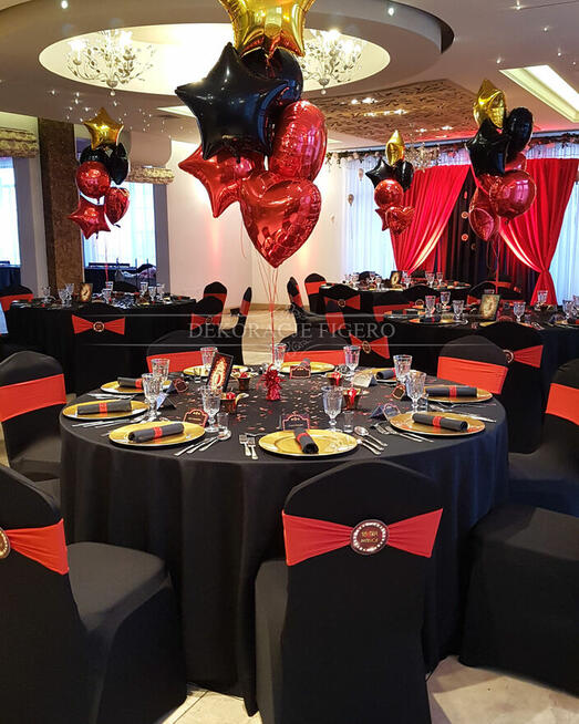 Dekoracje event, urodzinowe, 18-stka w stylu Broadway