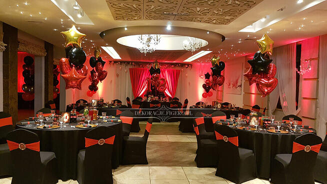 Dekoracje event, urodzinowe, 18-stka w stylu Broadway