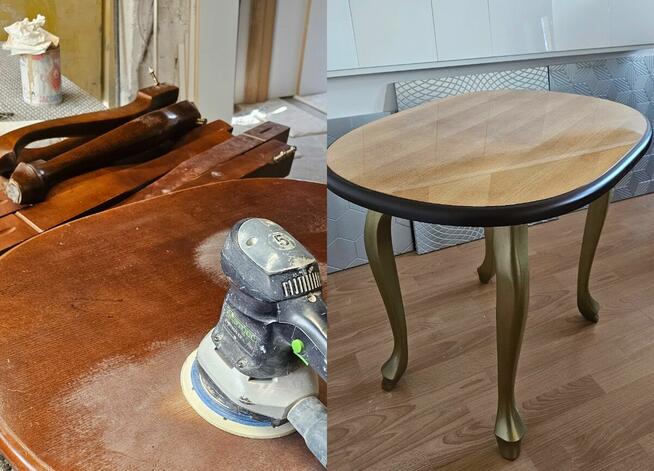 Renowacja mebli , stołów , lakierowanie frontów do szafek