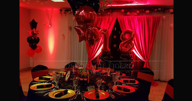 Dekoracje event, urodzinowe, 18-stka w stylu Broadway