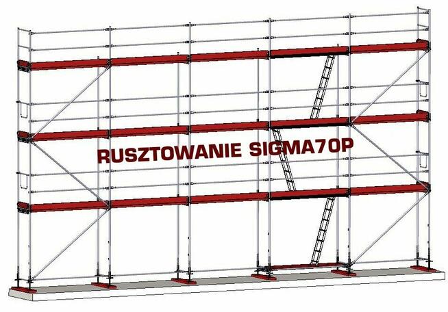 Rusztowania rusztowanie elewacyjne fasadowe ramowe 81 m2