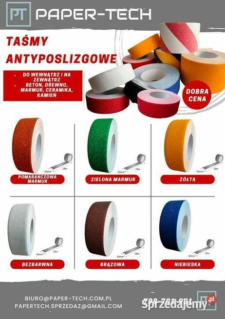 Taśma antyposlizgowa bezbarwna 50mm/18m