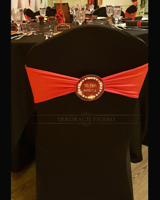 Dekoracje event, urodzinowe, 18-stka w stylu Broadway